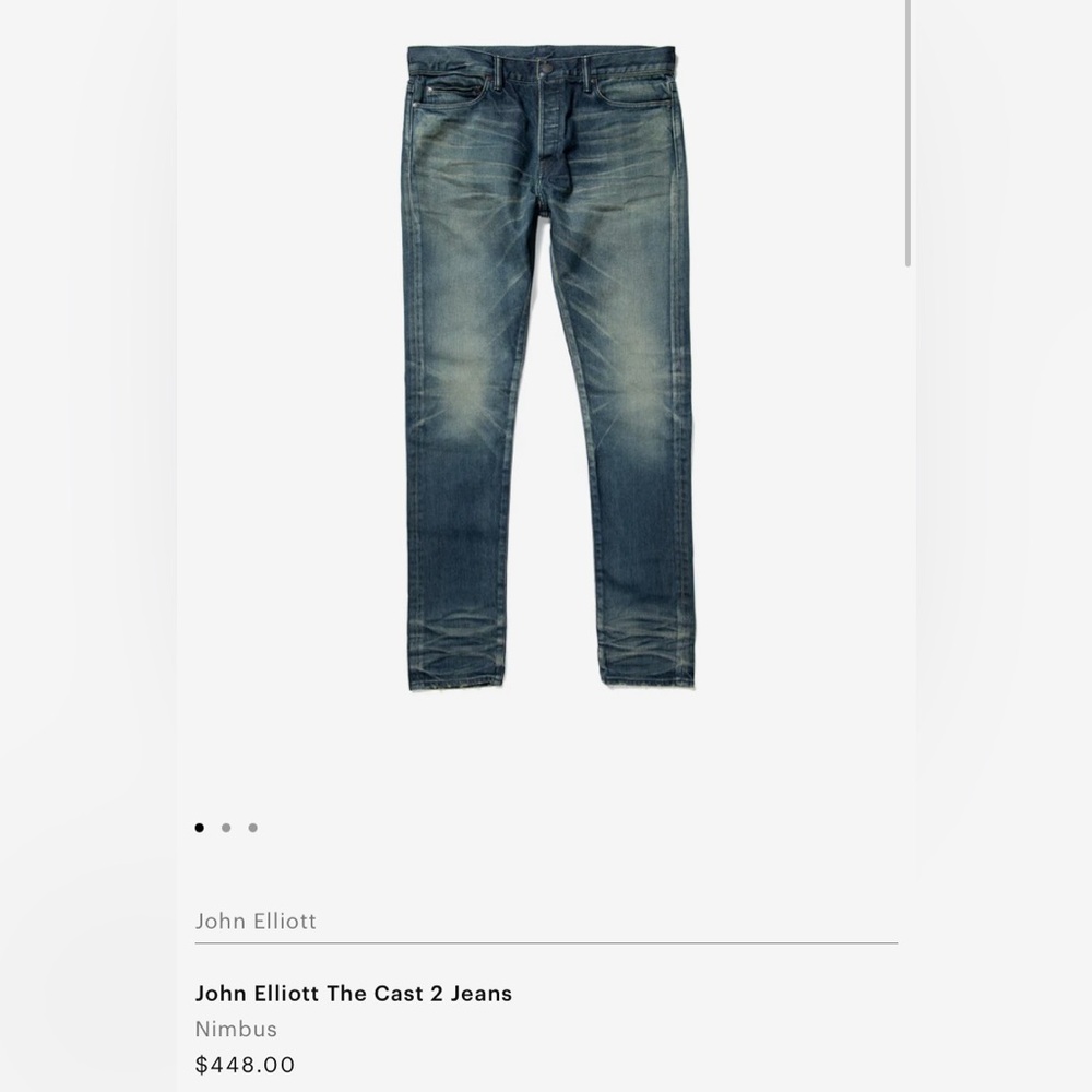 • John Elliott The Cast 2 Jeans • - Picture 4 of 7